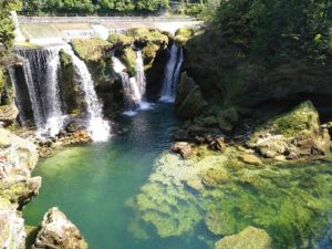 Traunfall Wasserfall in Oberösterreich