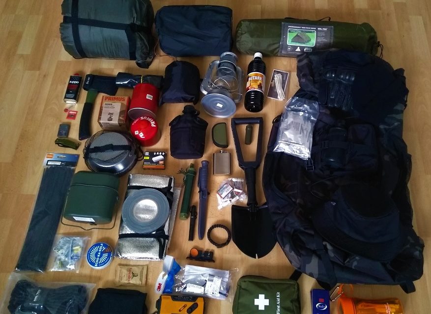 Notfallrucksack oder Camping Equipment