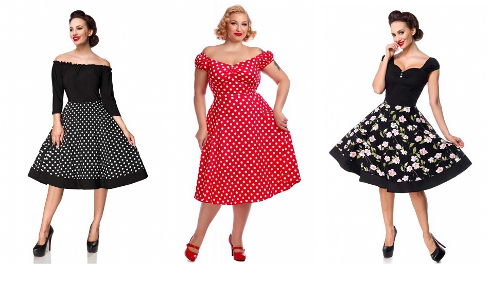 Rockabilly Kleider – 50er Jahre Mode für Frauen und Männer