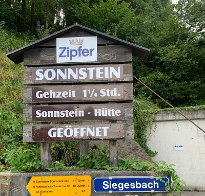Sonnstein Wanderung Info Tafel
