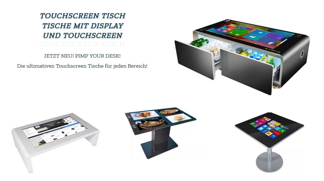Display Tische und Touchscreen Tische – Entwicklung und Prognosen