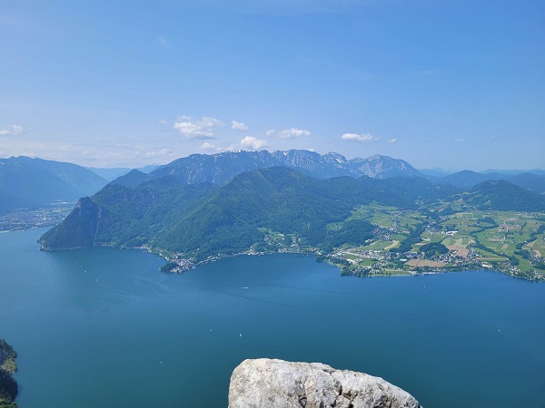 Traunstein Ausblick Klettersteig