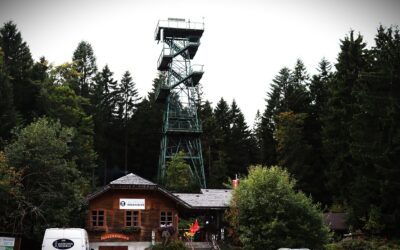 Moldaublick Aussichtsturm im Böhmerwald Ausflugsziel